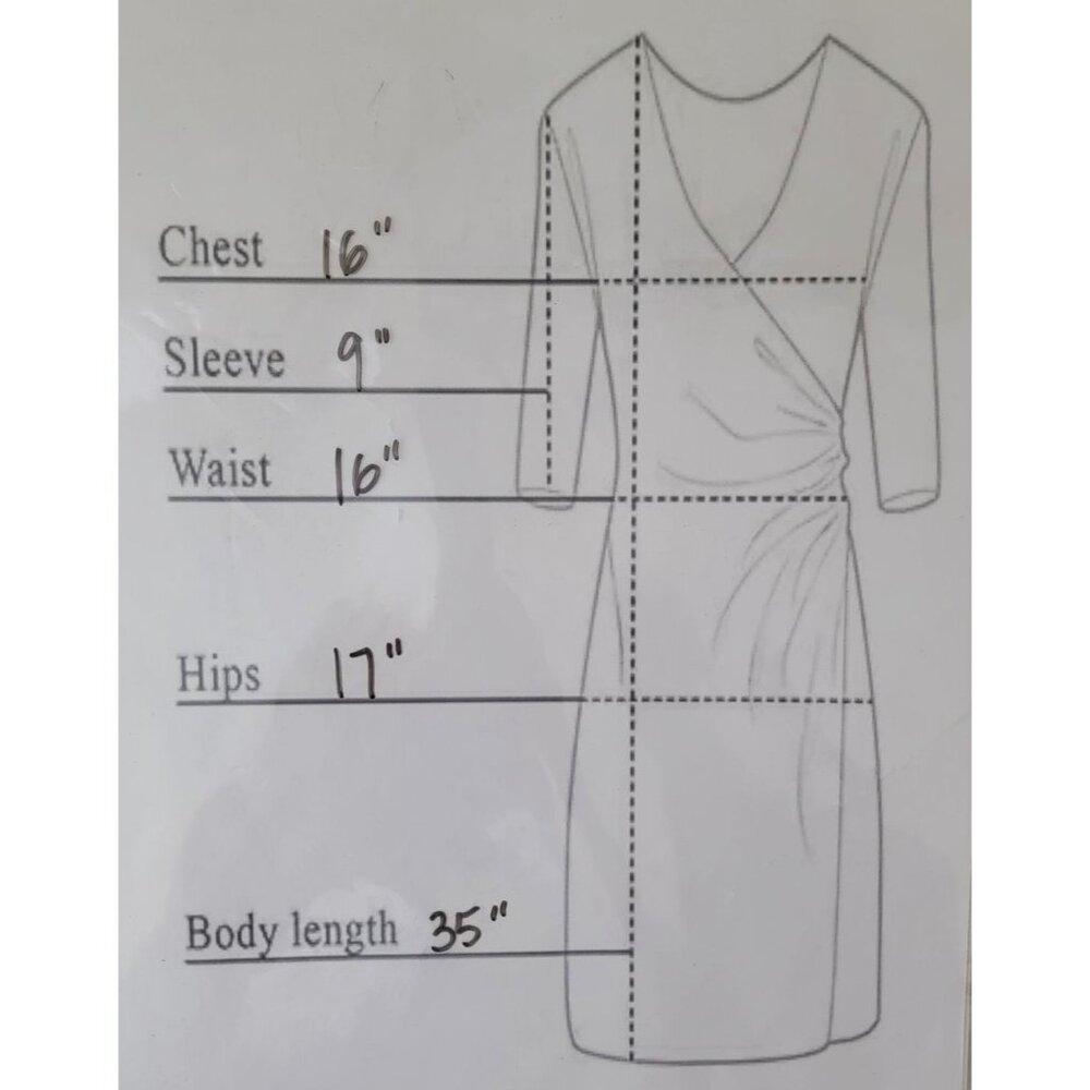 Vintage Crochet Knit Dress w/ Bow Detail Short Sleeves & Back Zip Closure Sz S/M - Picture 5 of 5